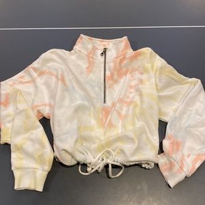 American Eagle Tie Dye Quarter Zip !!